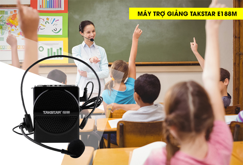 Máy trợ giảng - Loa hỗ trợ giáo viên giảng dạy có dây Takstar 10 watt E188M - Phụ Kiện Điện Tử Việt Nam micro tro giang co day takstar e188m