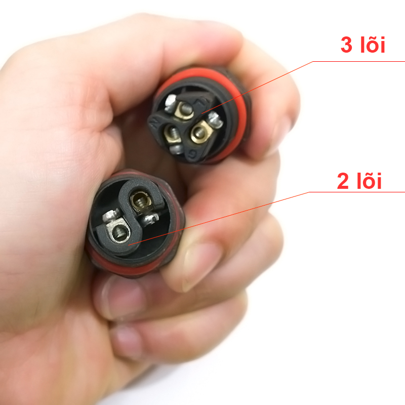 Đầu nối cút nối dây cáp điện 3 lõi chống nước IP68 3 thành phần (1 chiếc) - Phụ Kiện Điện Tử Việt Nam dau noi cap dien chong nuoc ngoai troi