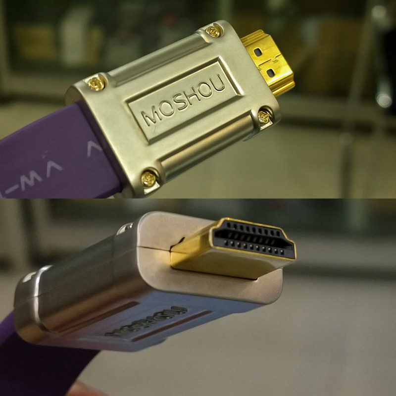 Cáp HDMI 4K 60Hz Ultra flat 21Gbps siêu chống nhiễu Moshou L1800 3M 8M 12M 13M - Phụ Kiện Điện Tử Việt Nam cap hdmi det mong 4k moshou