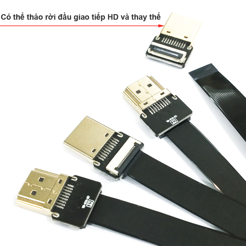 Dây cáp HDMI siêu mỏng siêu nhẹ cho camera flycam 10Cm 20Cm 30Cm 50Cm 80Cm - Phụ Kiện Điện Tử Việt Nam cap hdmi sieu mong det