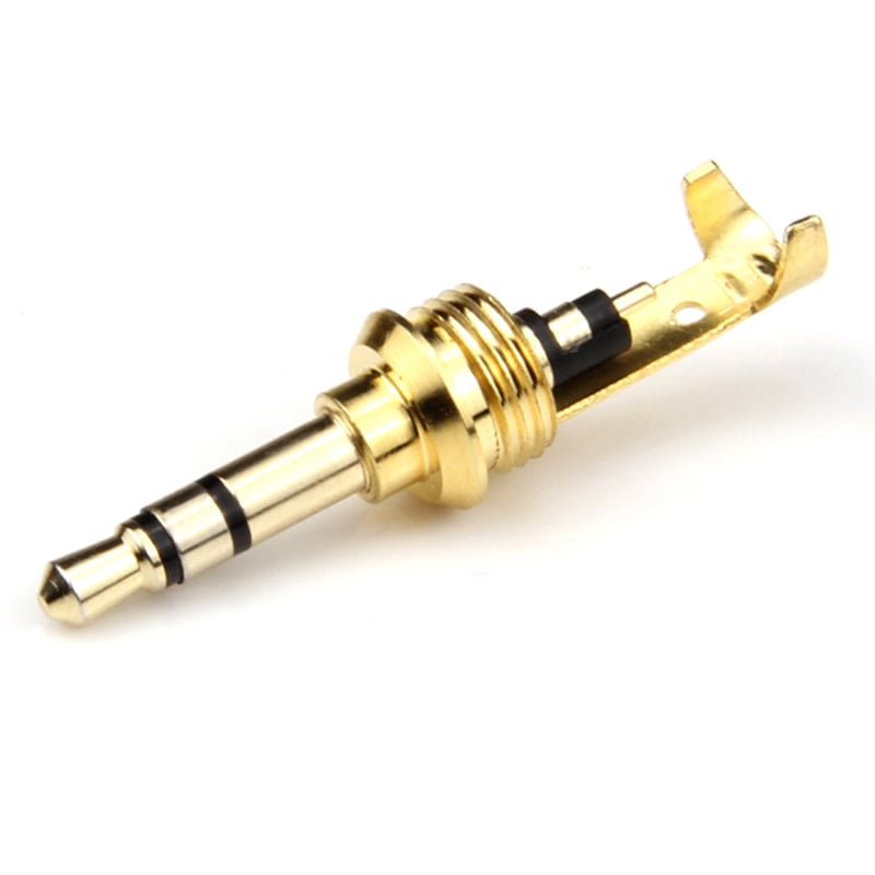 Đầu hàn giắc cắm audio 3.5mm stereo 4 nấc 5mm bẻ góc Gorizon GZ3052T3-GCH/B - Phụ Kiện Điện Tử Việt Nam dau han 3.5mm 4 nac