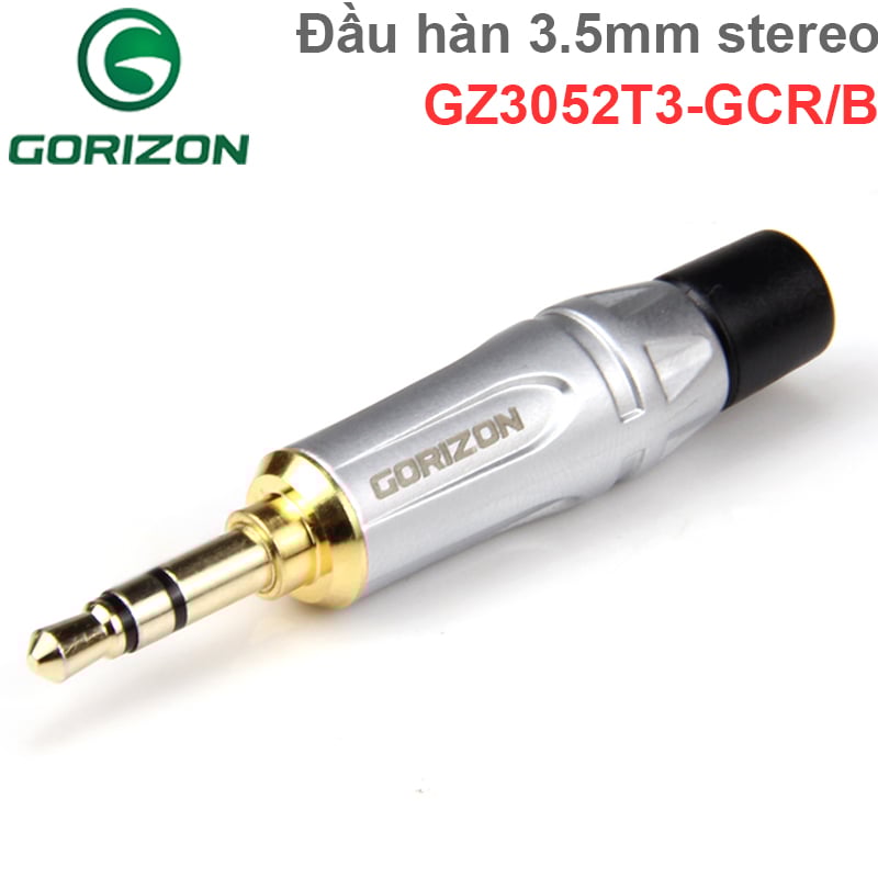 Đầu hàn giắc cắm audio 3.5mm stereo 3 nấc 5mm Gorizon GZ3502T3-GCR/B - Phụ Kiện Điện Tử Việt Nam dau han 3.5mm GZ3502T3-GCR/B