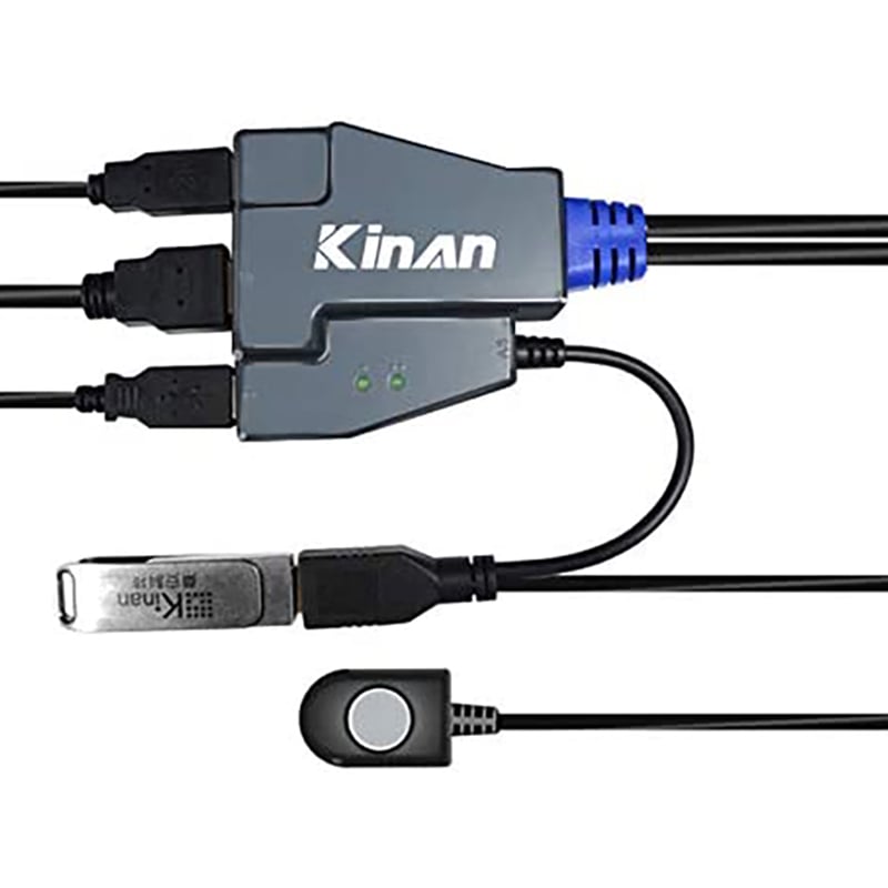 HDMI KVM Switch 2 port HDMI 2.0 4K 60Hz dạng cáp Kinan HD1302 - Phụ Kiện Điện Tử Việt Nam Kinan HD1302