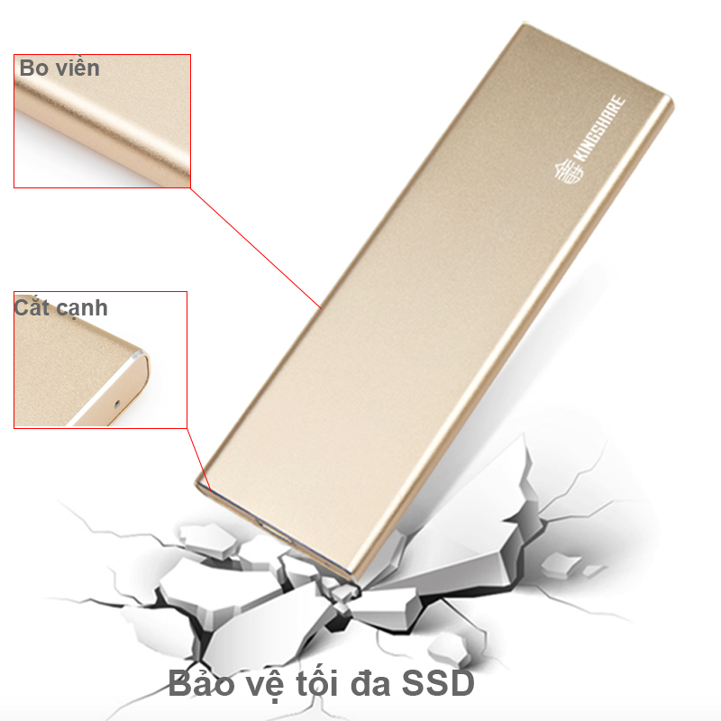 SSD box M.2 2280 NGFF SATA 3 6GB USB type-C 3.0 Kingshare C9 KS-A9NTC28G - Phụ Kiện Điện Tử Việt Nam kingshare SSD box M.2 NGFF 2280