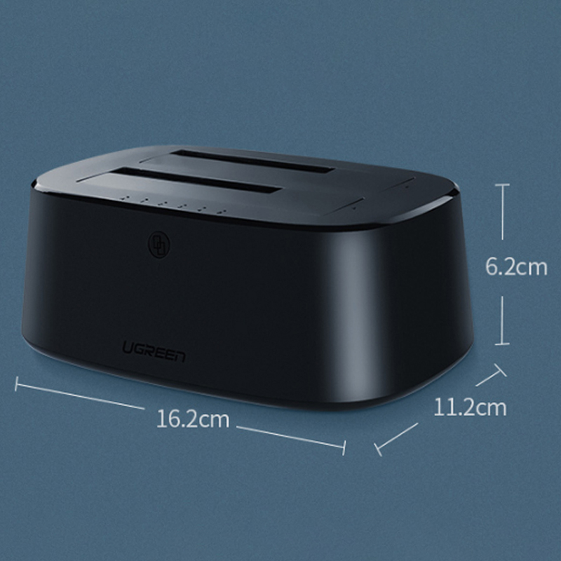 HDD dock 2 khay 2.5/3.5'' SATA-III USB 3.0 Ugreen 50742 - Phụ Kiện Điện Tử Việt Nam ugreen 50742 hdd doking 2 bay sata iii