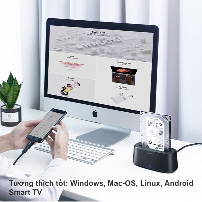 hdd docking station 1 khay ugreen 50740