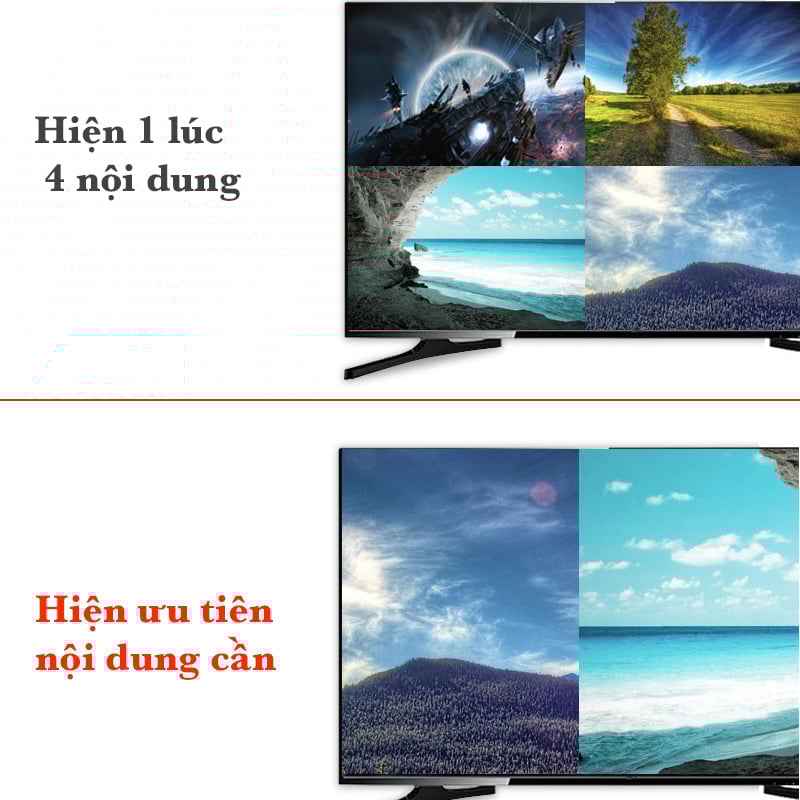 bo ghep man hinh 4 vao 1 mt-viki mt-sw041