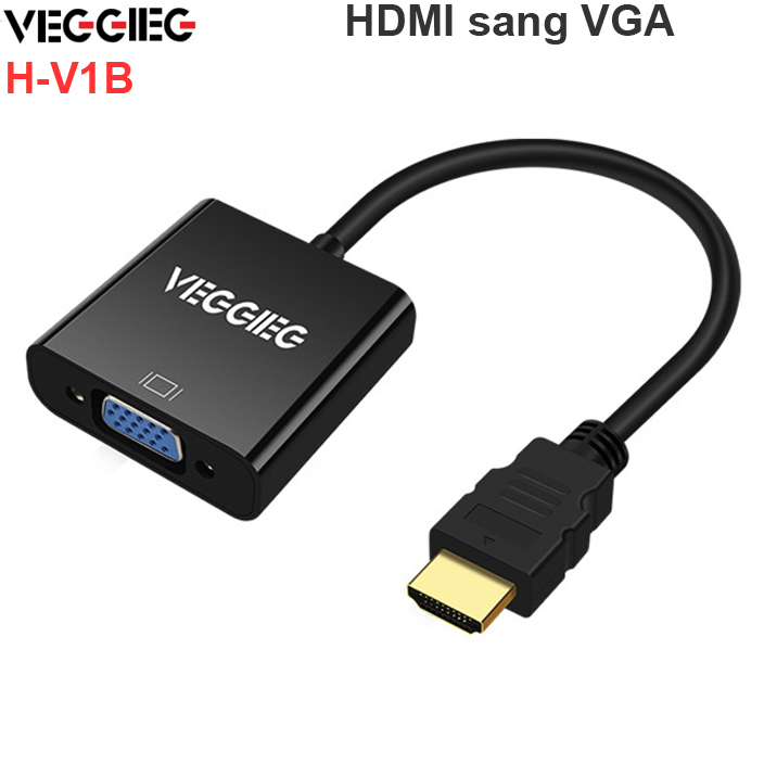 HDMI sang VGA adapter 20Cm Veggieg H-V1B - Phụ Kiện Điện Tử Việt Nam hdmi sang vga