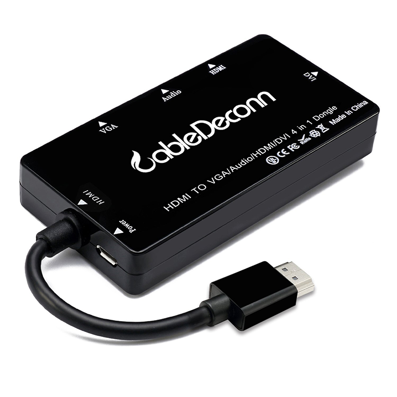 HDMI ra HDMI DVI VGA audio 3.5mm converter 25Cm CableDeconn - Phụ Kiện Điện Tử Việt Nam hdmi ra hdmi vga dvi audio 3.5mm cabledeconn