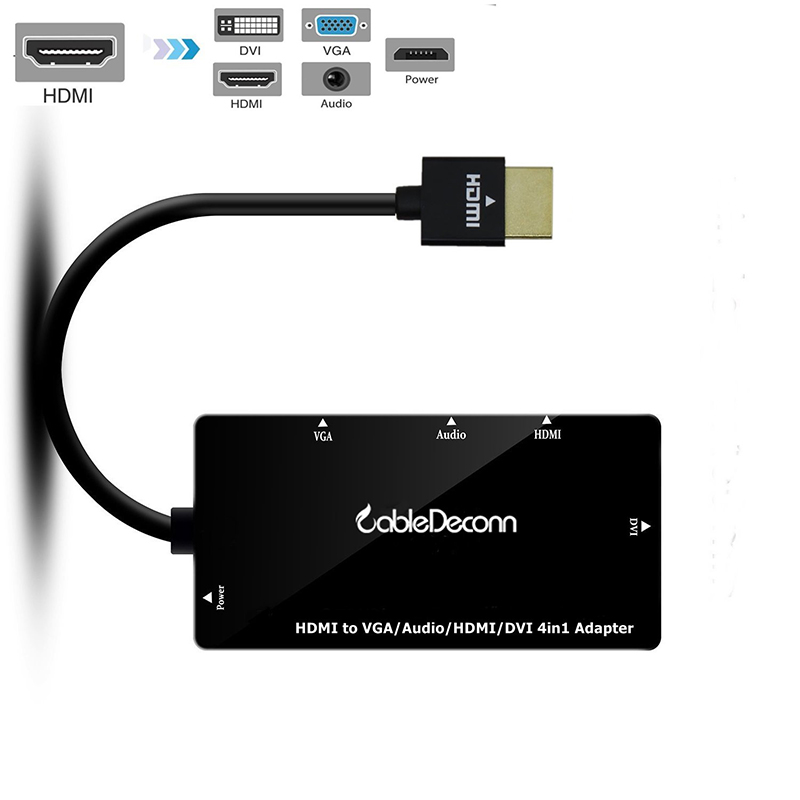 HDMI ra HDMI DVI VGA audio 3.5mm converter 25Cm CableDeconn - Phụ Kiện Điện Tử Việt Nam hdmi ra hdmi vga dvi audio 3.5mm cabledeconn