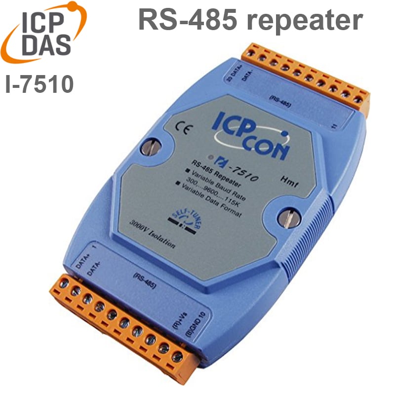 Repeater RS485 ICP CON / ICP DAS I7510 - Bộ lặp bảo vệ cách ly 3000 VDC 2 chiều tín hiệu RS485 ICPCON ICP DAS I-7510 - Phụ Kiện Điện Tử Việt Nam i-7510 repeater rs485 icpcon icpdas