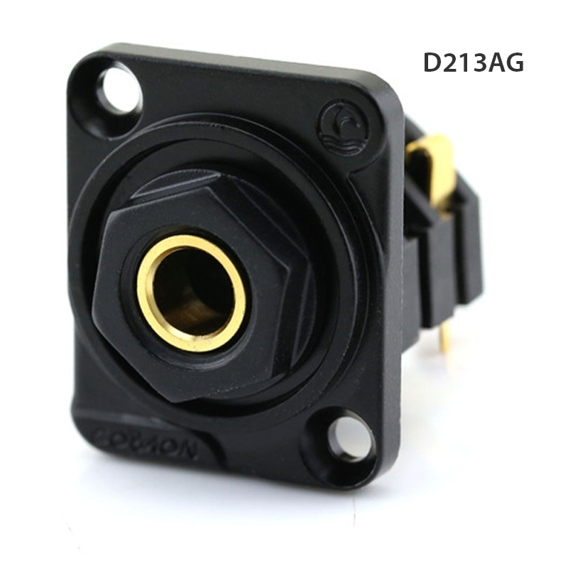 Đầu hàn jack cắm audio 6.5mm mono Female kèm mặt bắt vít Coraon D-213-AG - Phụ Kiện Điện Tử Việt Nam dau han jack 6.5mm mono female coraon