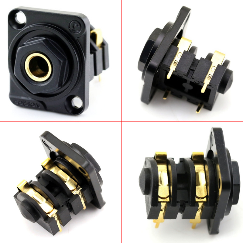 Đầu hàn jack cắm audio 6.5mm mono Female kèm mặt bắt vít Coraon D-213-AG - Phụ Kiện Điện Tử Việt Nam dau han jack 6.5mm mono female coraon