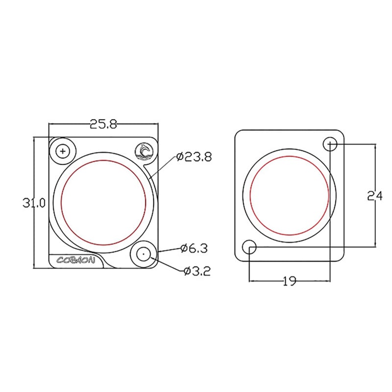 Đầu hàn jack cắm audio 6.5mm stereo Female kèm mặt bắt vít Coraon D-214 D-234TT-S - Phụ Kiện Điện Tử Việt Nam dau han jack 6.5mm stereo coraon