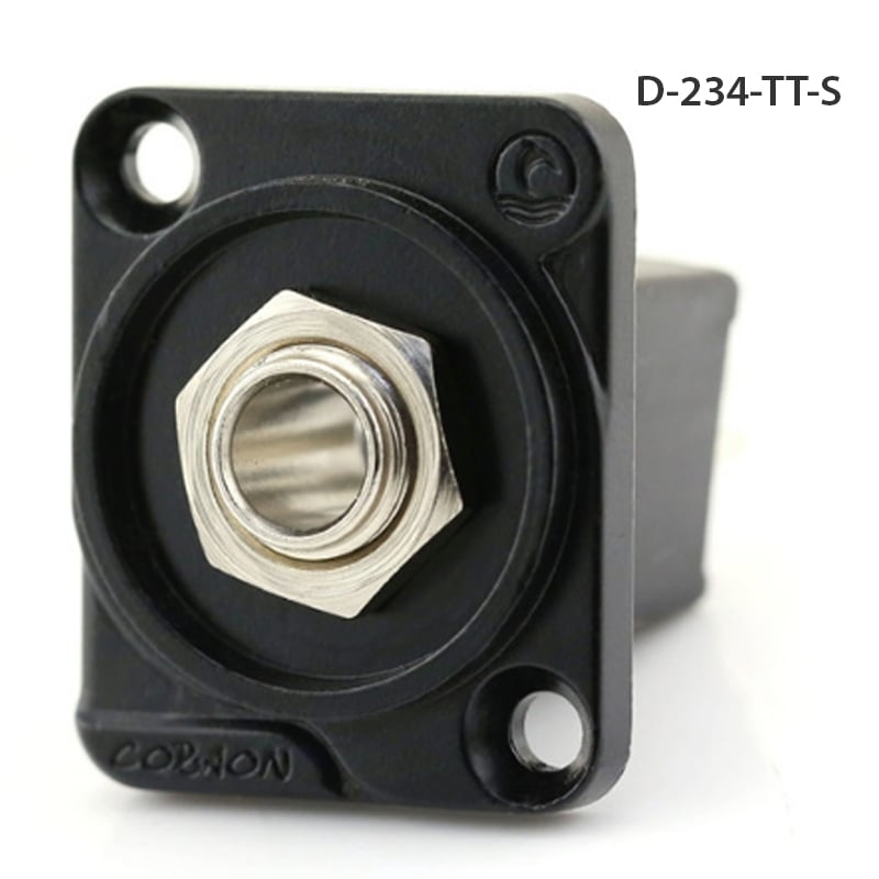 Đầu hàn jack cắm audio 6.5mm stereo Female kèm mặt bắt vít Coraon D-214 D-234TT-S - Phụ Kiện Điện Tử Việt Nam dau han jack 6.5mm stereo coraon
