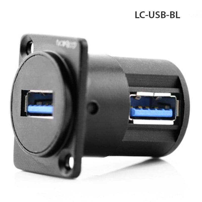 Đầu cắm USB 3.0 female kèm mặt bắt vít âm tường âm sàn LC-USB-BL (cắm ngang) - Phụ Kiện Điện Tử Việt Nam jack cam usb 3.0 am tuong coraon