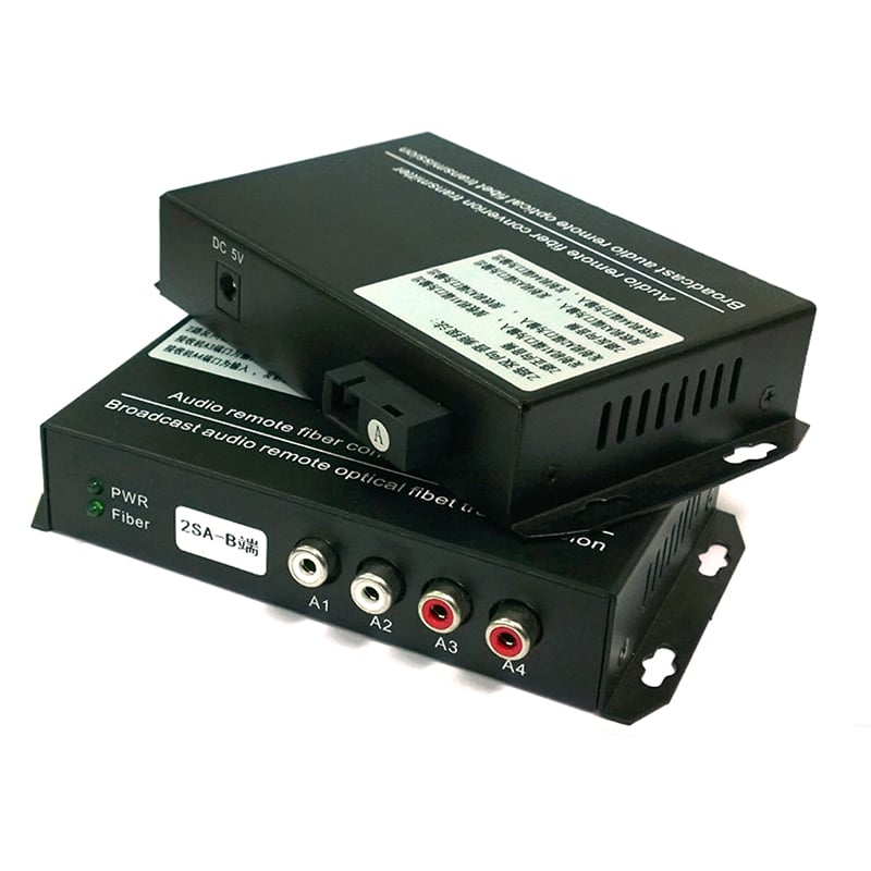 Bộ khuếch đại audio RCA 2 kênh 2 chiều qua cáp quang 20Km HM-2SA - Phụ Kiện Điện Tử Việt Nam thiet bị khuech dại av ra cap quang 20km