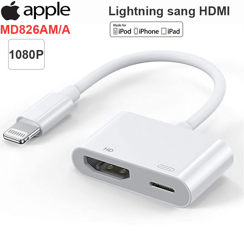 Cáp Lightning to HDMI cho iPhone iPad (hàng chính hãng) - Phụ Kiện Điện Tử Việt Nam cap lihtning sang hd chinh hang apple