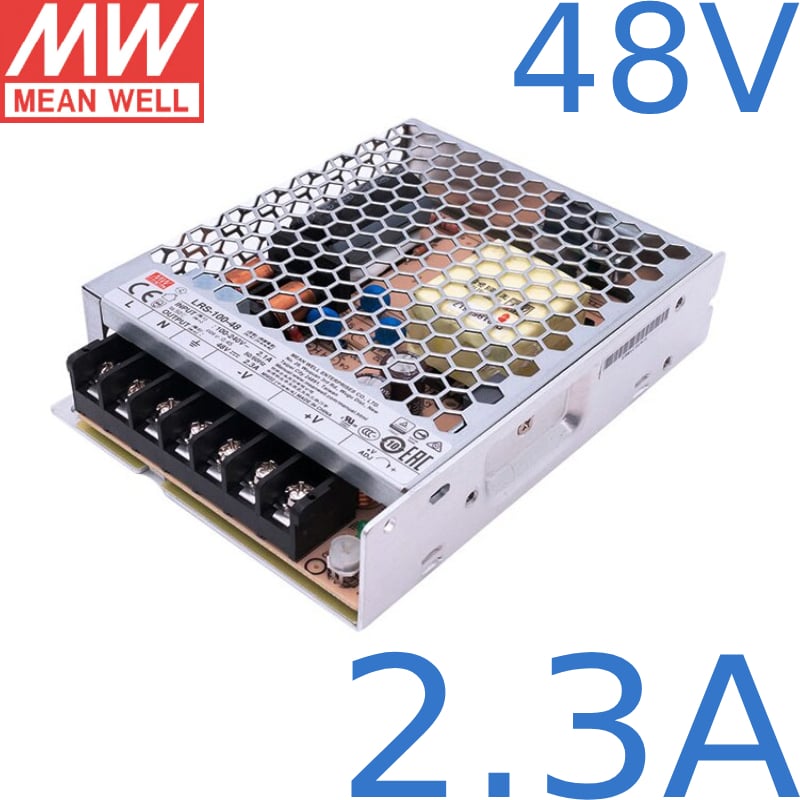 Nguồn DC LED 48V 2.3A 100W Meanwell LRS-100-48