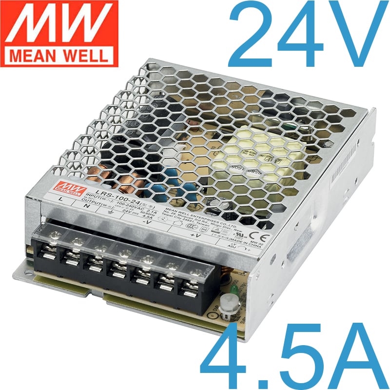 Nguồn DC LED 24V-4.5A 108W Meanwell LRS-100-24 - Phụ Kiện Điện Tử Việt Nam nguon 24v 4.5a 108w meanwell lrs-100-24
