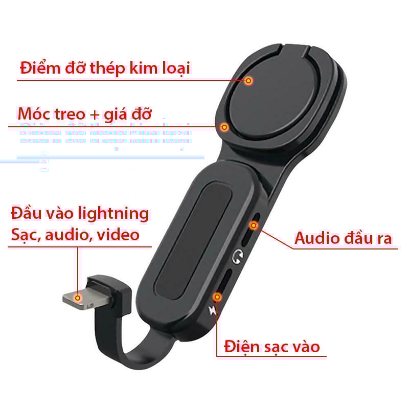 Bộ chia cổng lightning 1 ra 2 cho Iphone Ipad | Cáp chia lightning sạc và nghe nhạc cho Iphone Ipad LXS08 - Phụ Kiện Điện Tử Việt Nam lxs08 sạc và dữ lieuj cho lightning iphone ipad ipod