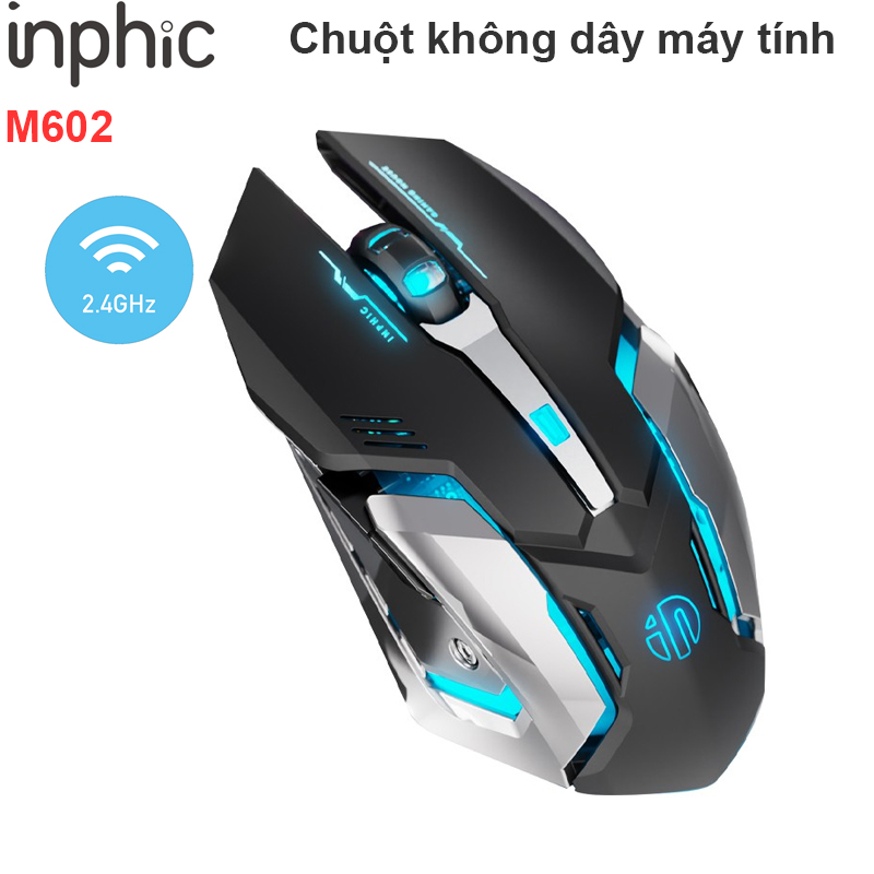 Chuột không dây chơi game đèn LED Inphic M602 - Phụ Kiện Điện Tử Việt Nam inphic m602