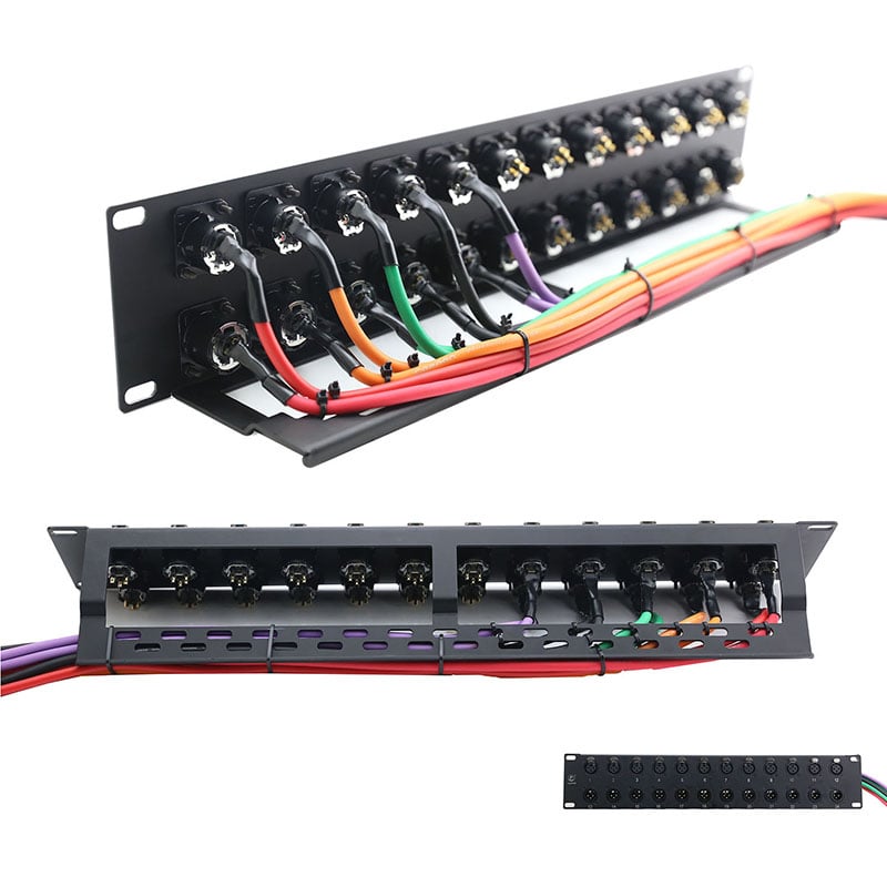 Khay mặt bracket gắn nhân HDMI VGA AV RJ45 BNC SDI XLR USB 24 cổng Coraon 2U24 JG24D - Phụ Kiện Điện Tử Việt Nam thanh ray cam usb hdmi vga audio sdi bnc