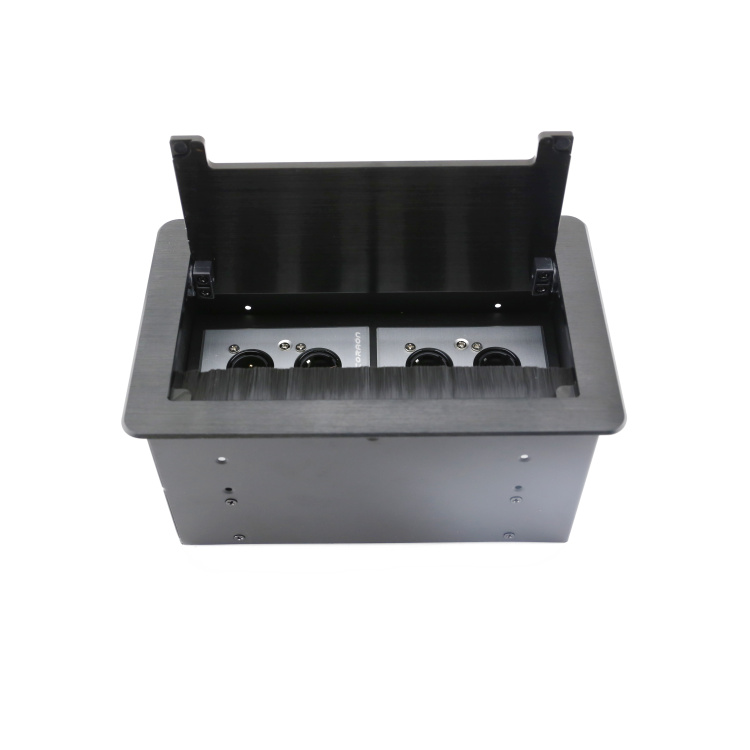 Đế ổ cắm đôi 2 khay âm sàn âm bàn có nắp đậy Coraon YQ-ZM-86-2 - Phụ Kiện Điện Tử Việt Nam de doi 2 hoc o cam coraon