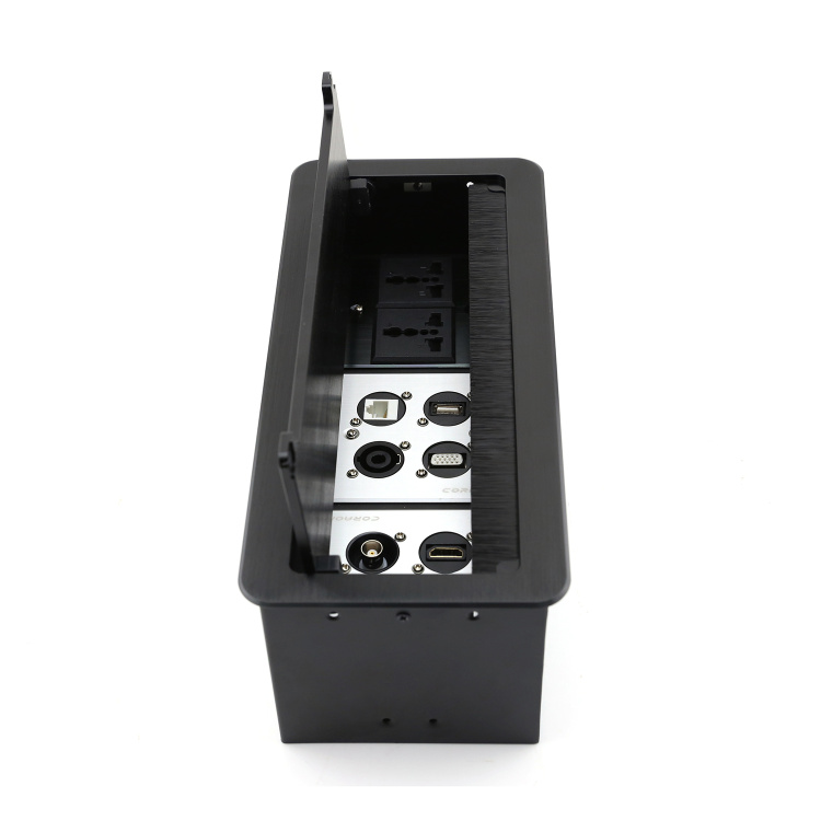 Đế ổ cắm đôi 3 khay âm sàn âm bàn có nắp đậy Coraon YQ-ZM-86-3 - Phụ Kiện Điện Tử Việt Nam de am san 3 hoc coraon