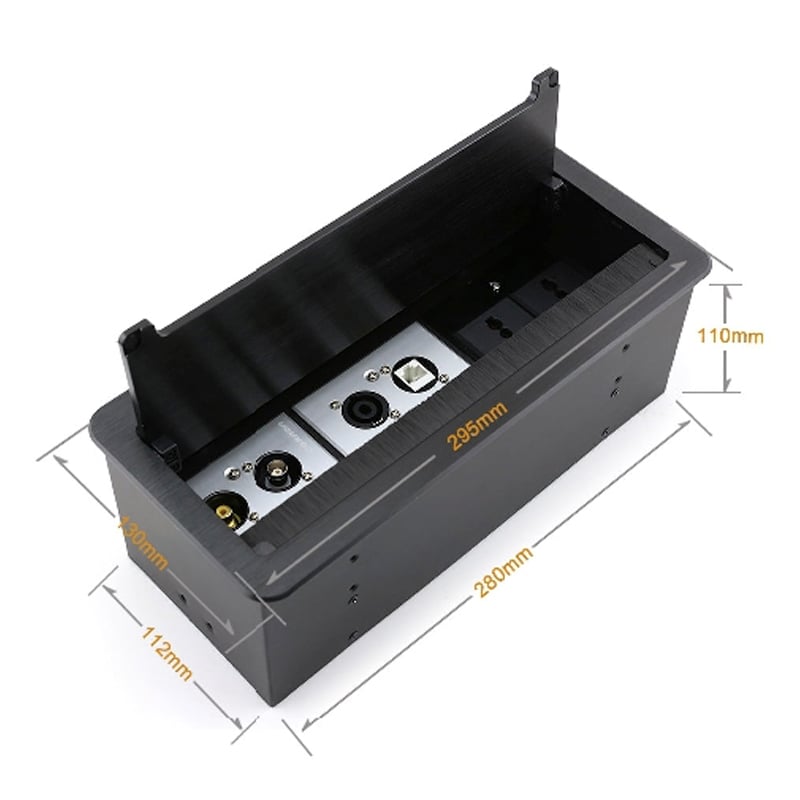 Đế ổ cắm đôi 2 khay âm sàn âm bàn có nắp đậy Coraon YQ-ZM-86-2 - Phụ Kiện Điện Tử Việt Nam de o cam 2 am san coraon