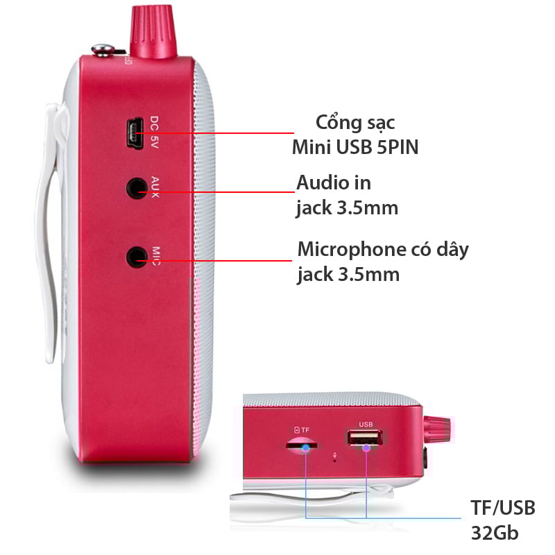 mic tro giang khong day uhf 10w shidu sd-m500