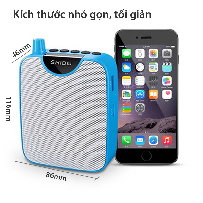 mic tro giang khong day uhf 10w shidu sd-m500