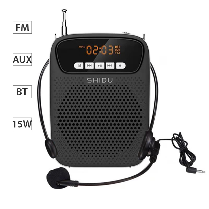 Máy trợ giảng có dây FM Bluetooth TF USB 15W Shidu SD-S278 - Phụ Kiện Điện Tử Việt Nam loa tro giang co day shidu sd-s278