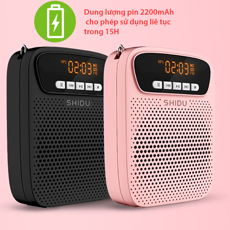Máy trợ giảng có dây FM Bluetooth TF USB 15W Shidu SD-S278 - Phụ Kiện Điện Tử Việt Nam loa tro giang co day shidu sd-s278