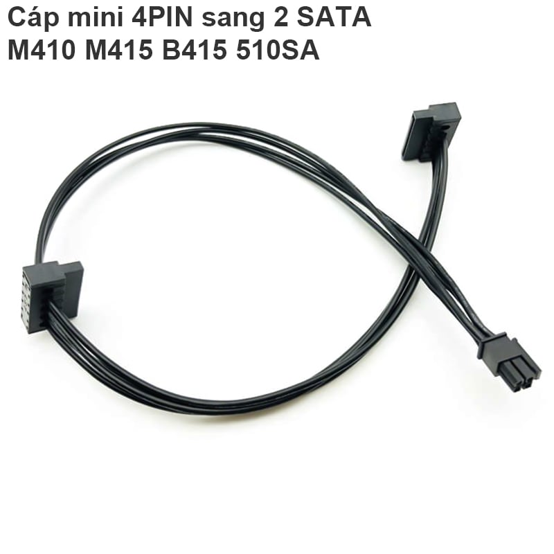 Cáp nguồn mini 4PIN sang 2 SATA cho Lenovo M410 M610 M415 - Phụ Kiện Điện Tử Việt Nam 4pin mini to 2 sata