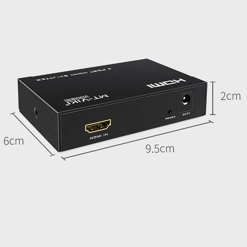 Bộ chia HDMI splitter V1.4 4 port 4K30Hz 3D MT-VIKI MT-SP104M - Phụ Kiện Điện Tử Việt Nam bo chia hdmi 4 cong mt-viki mt-sp104m