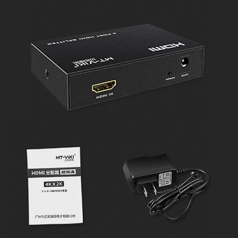 Bộ chia HDMI splitter V1.4 4 port 4K30Hz 3D MT-VIKI MT-SP104M - Phụ Kiện Điện Tử Việt Nam bo chia hdmi 4 cong mt-viki mt-sp104m