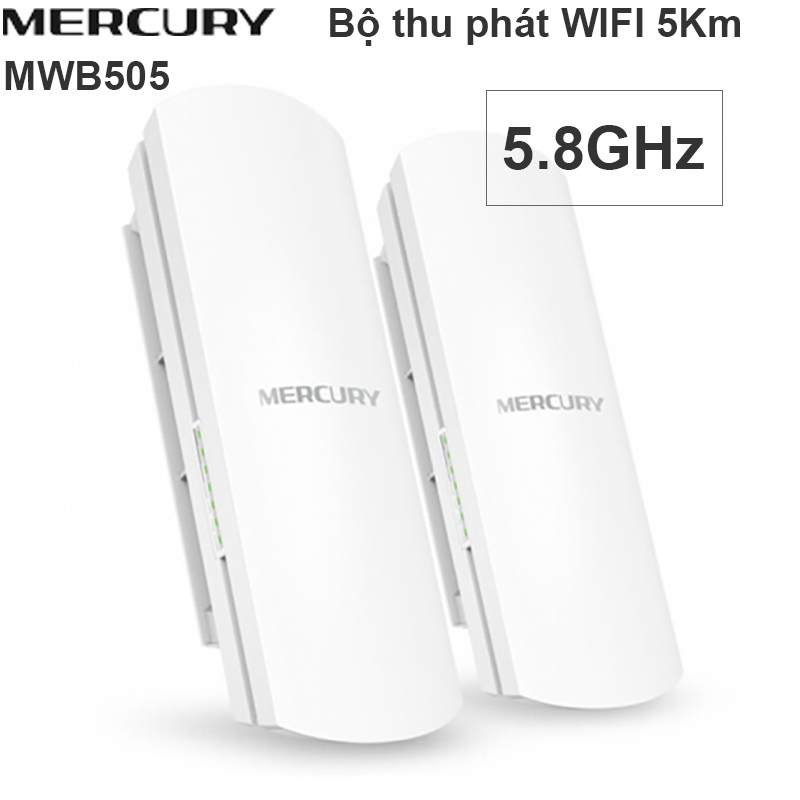 Bộ thu phát wifi không dây cho camera IP trong thang máy - Bộ thu phát WIFI ngoài trời 5Km 867Mbps 5.8GHz Mercury MWB505 - Phụ Kiện Điện Tử Việt Nam mercury mwb505