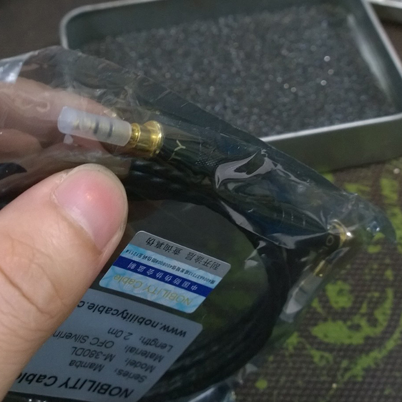 Dây cáp audio 2 đầu 3.5mm đồng tinh khiết 6N mạ bạc 2 mét bẻ góc Nobility Series Mamba M-380DL - Phụ Kiện Điện Tử Việt Nam cap am thanh aux 3.5mm