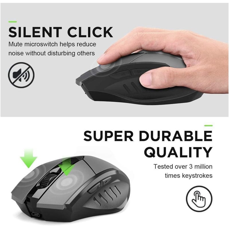 Chuột không dây 2.4GHz Bluetooth 5.0 3.0 Inphic PM6BS - Phụ Kiện Điện Tử Việt Nam chuot inphic pm6bs