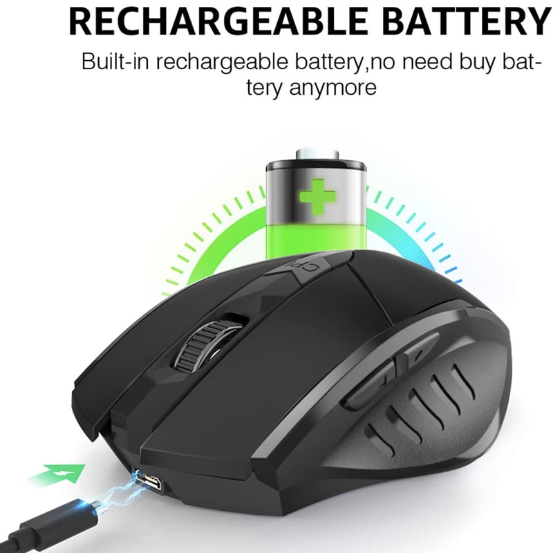 Chuột không dây 2.4GHz Bluetooth 5.0 3.0 Inphic PM6BS - Phụ Kiện Điện Tử Việt Nam chuot inphic pm6bs