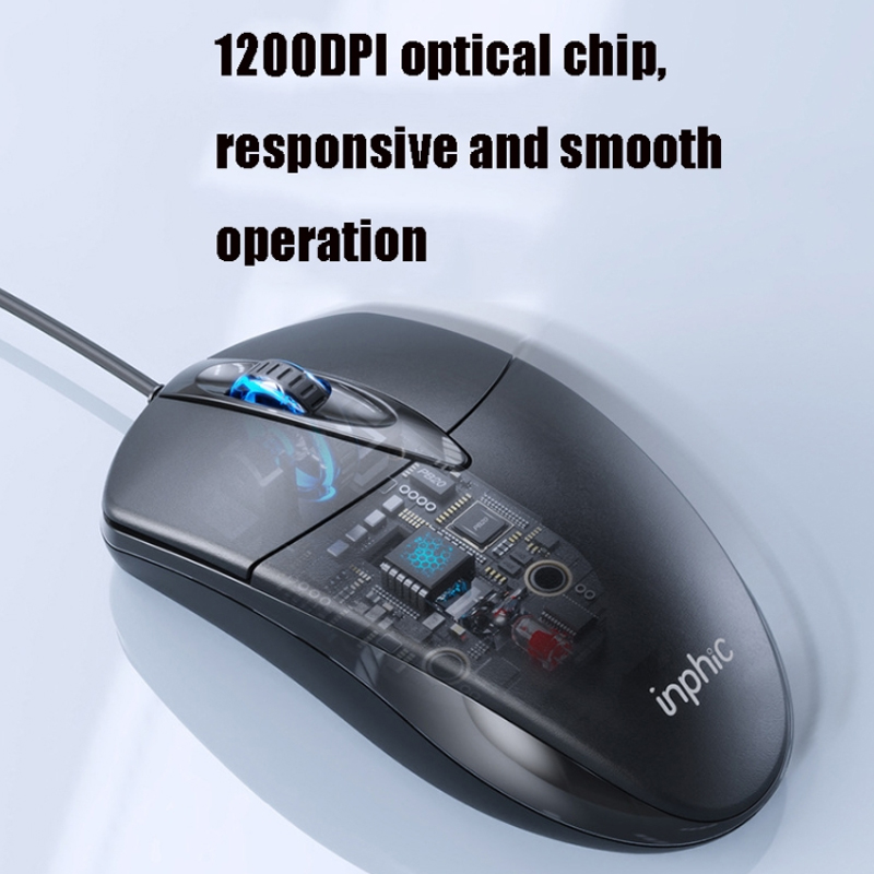 Chuột quang máy tính có dây văn phòng phổ thông Inphic PB20 - Phụ Kiện Điện Tử Việt Nam chuot quang inphic pb20