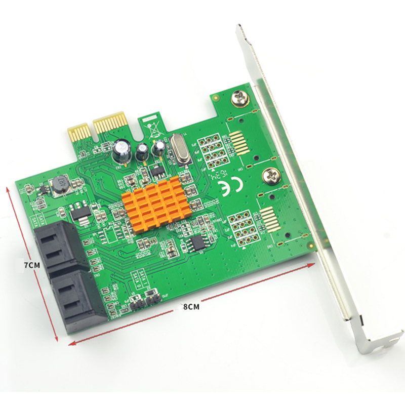 PCI-E card 1X ra 4 SATA 6GB - card mở rộng cổng SATA cho máy tính để bàn Syba FG-EST18A - Phụ Kiện Điện Tử Việt Nam card pci-e 1x ra 4 sata syba