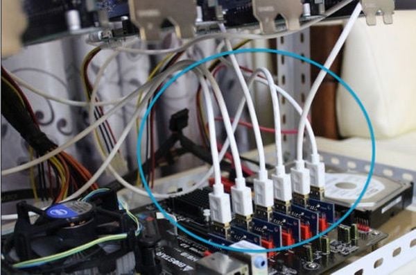 Card chuyển đổi PCI-E 1X sang PCI-E 16X (Cáp USB) - Phụ Kiện Điện Tử Việt Nam Card chuyển đổi PCI-E 1X sang PCI-E 16X (Cáp USB) - Phụ Kiện Điện Tử Việt Nam