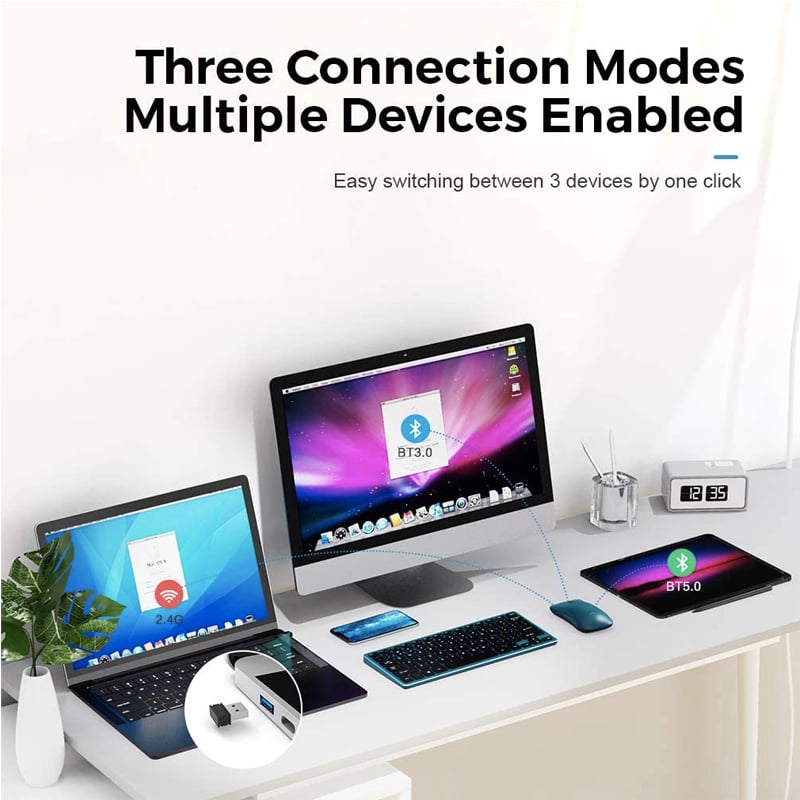 Chuột bluetooth 5.0 3.0 không dây 2.4GHz Inphic PM9BS - Phụ Kiện Điện Tử Việt Nam chuot bluetooth inphic