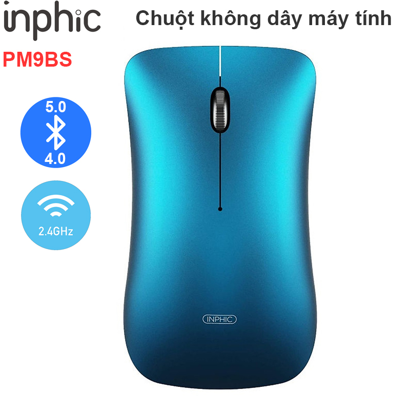 Chuột bluetooth 5.0 3.0 không dây 2.4GHz Inphic PM9BS - Phụ Kiện Điện Tử Việt Nam chuot bluetooth pm9bs
