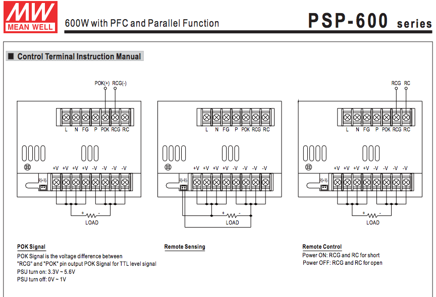 Nguồn DC MeanWell PSP-600-24 600W 24V 25A