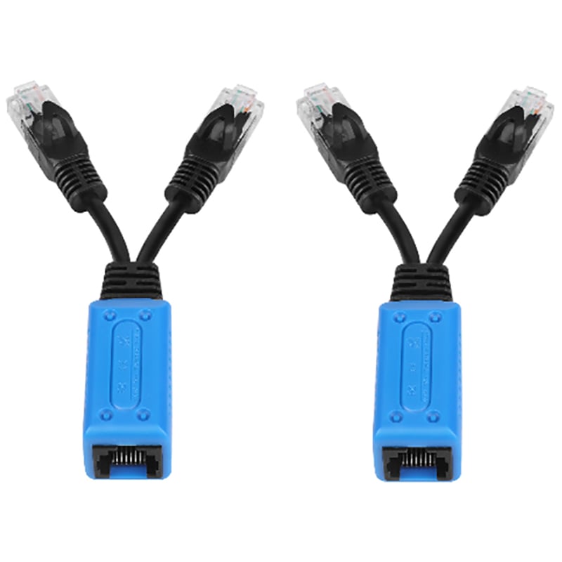 Thiết bị gộp 2 đường internet vào 1 dây mạng và tách thành 2 - Bộ gộp cáp mạng 2 vào 1 RJ45 Splitter uPoE - Phụ Kiện Điện Tử Việt Nam bo gop tach dương truyen internet