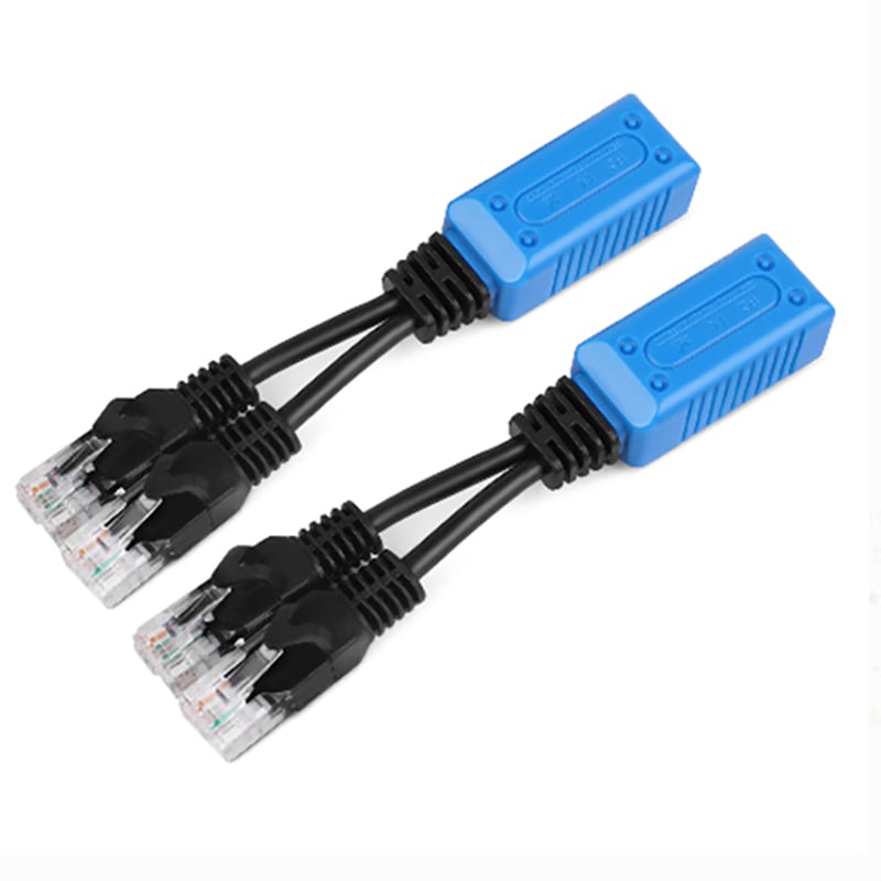 Thiết bị gộp 2 đường internet vào 1 dây mạng và tách thành 2 - Bộ gộp cáp mạng 2 vào 1 RJ45 Splitter uPoE - Phụ Kiện Điện Tử Việt Nam bo gop tach dương truyen internet