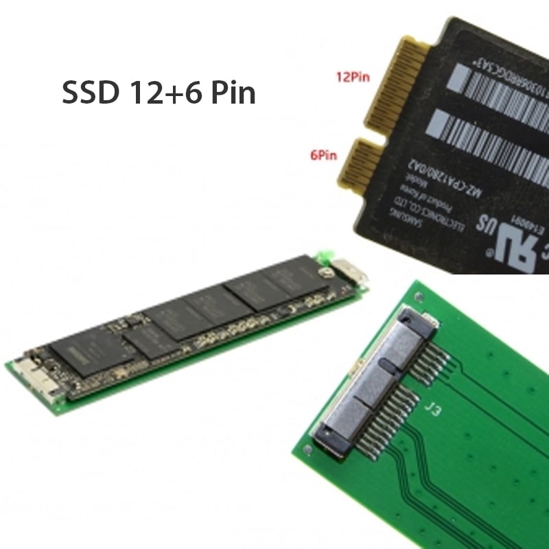 SSD box USB 3.0 12+6 pin đọc ổ SSD của Macbook Air A1369 A1370 CY U3-089 - Phụ Kiện Điện Tử Việt Nam ssd box cho macbook air
